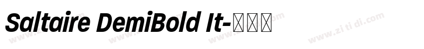 Saltaire DemiBold It字体转换